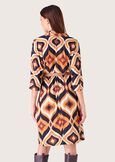 Adrianne patterned dress BEIGE TAUPE Woman image number 4