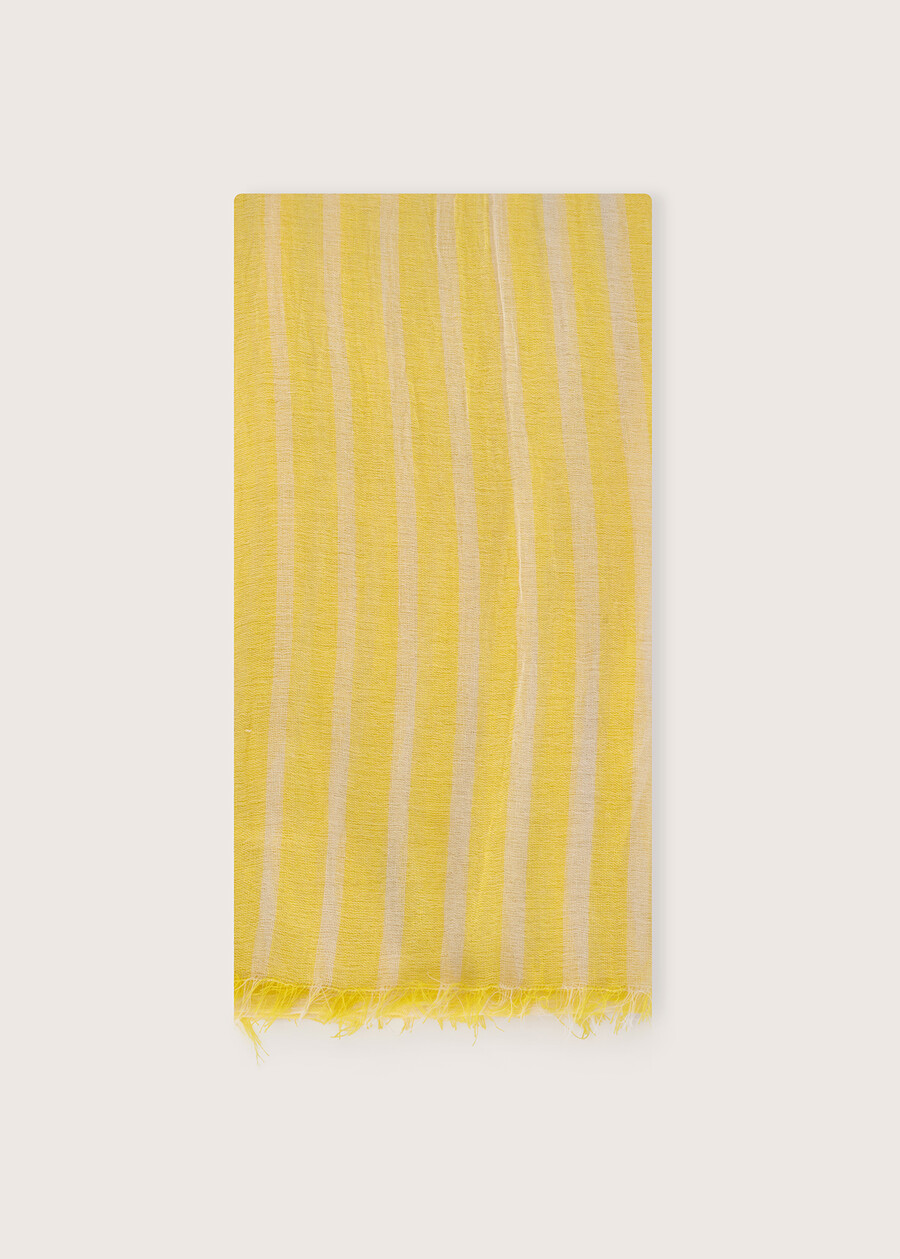 Sophia cotton and viscose scarf ROSA LOTUSGIALLO MIMOSA Woman , image number 1