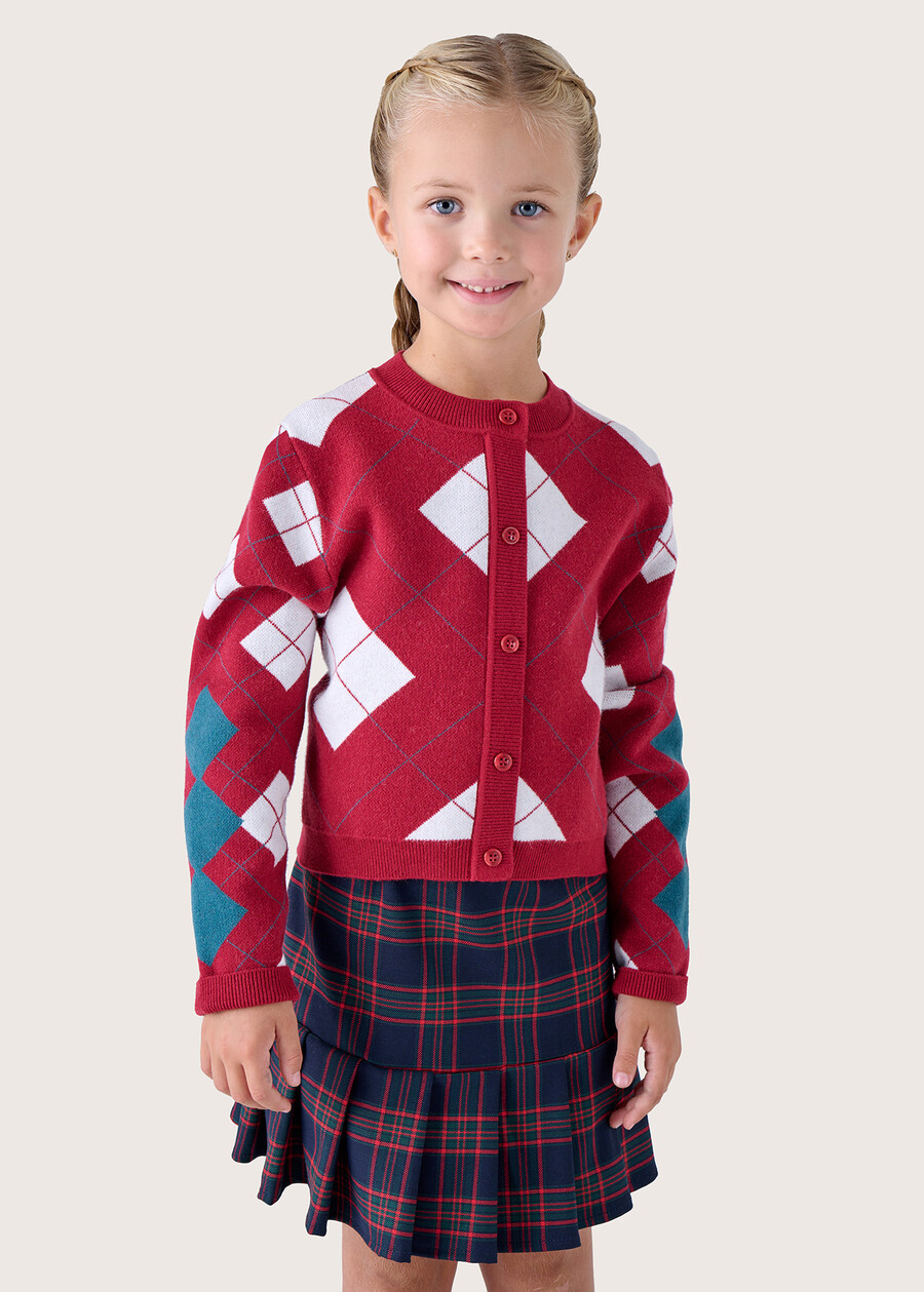 Maglia Monkey stile cardigan per bimba ROSSO CARPET Donna , immagine n. 1