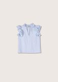 Stacey t-shirt with ruffles BLU SURF Woman image number 4