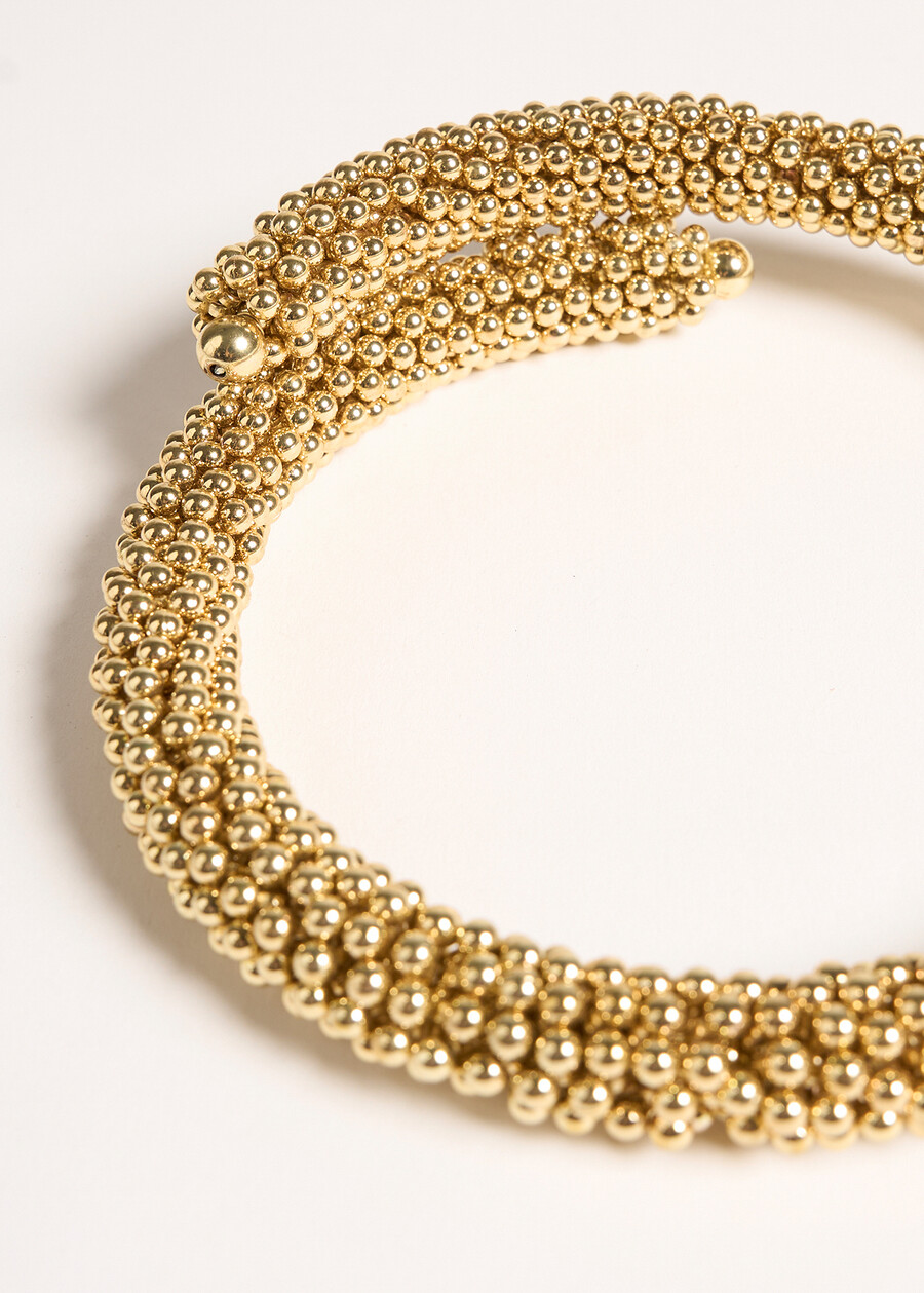 Glory choker necklace with microbeads
 GRIGIO GUNMETALGOLD Woman , image number 2