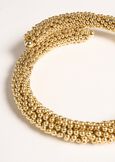 Glory choker necklace with microbeads
 GRIGIO GUNMETALGOLD Woman image number 2
