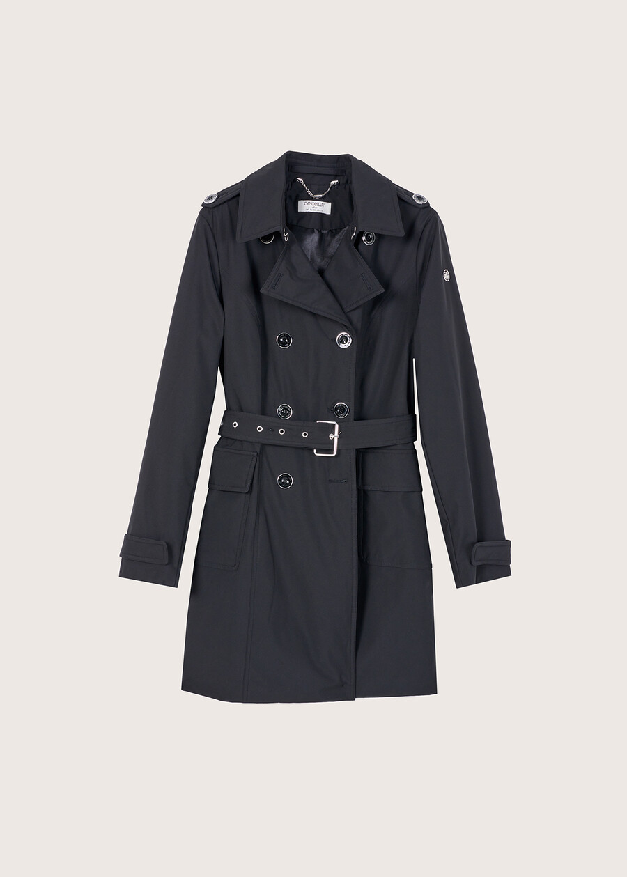 Taira double-breasted trench coat NERO BLACK Woman , image number 5