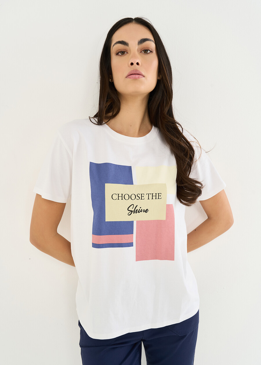 T-shirt Soledad con stampa BIANCO WHITE Donna , immagine n. 1