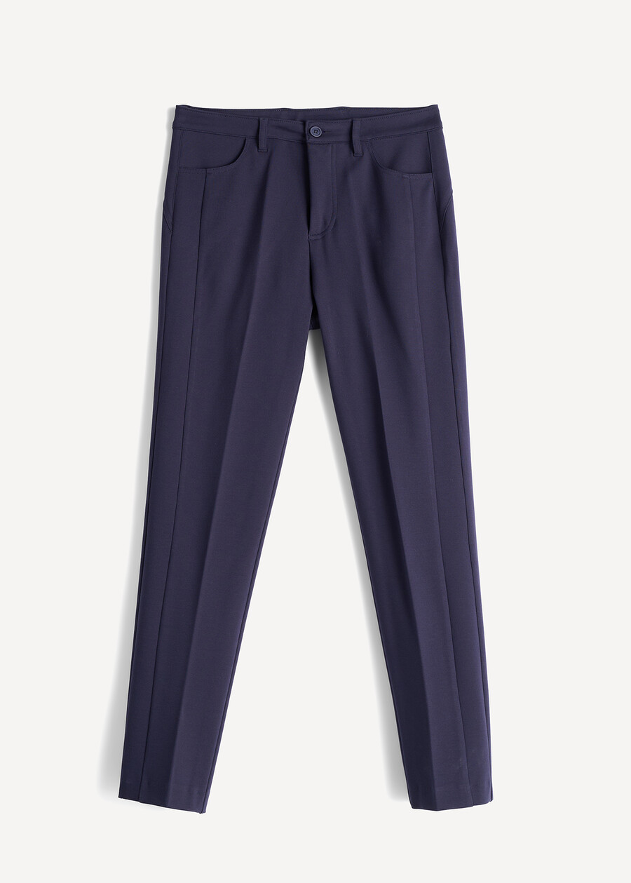 Pantaloni Kate Runner in punto Milano BEIGE LATTEBLU Donna , immagine n. 5