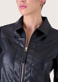 Griffin short eco-leather jacket NERO Woman image number 2