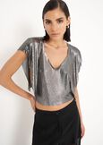 Blusa Syla in metallo GRIGIO GUN METAL Donna immagine n. 1