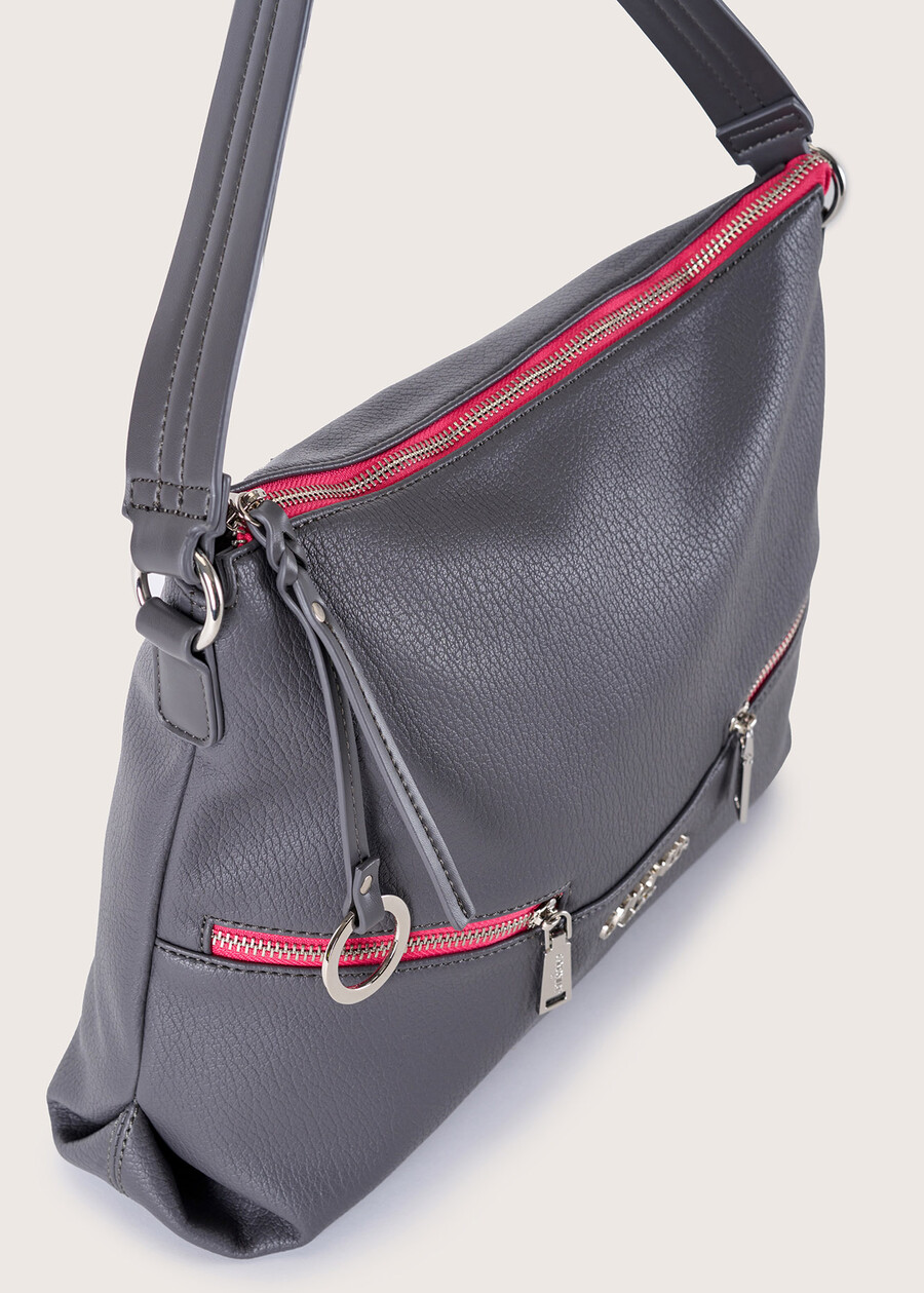 Borsa a sacca Briannika in ecopelle BLU GRAFITENERO BLACK Donna , immagine n. 2