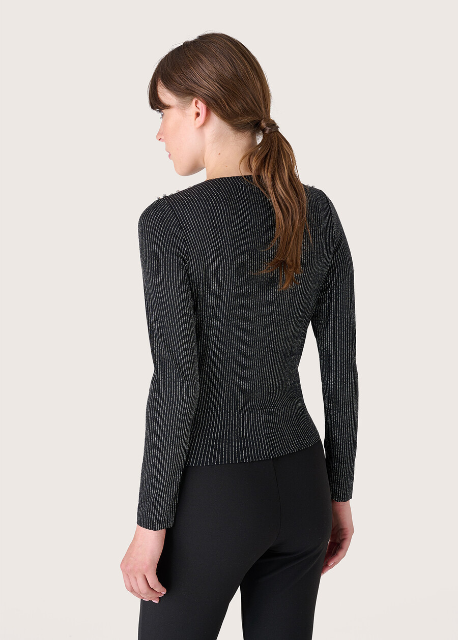 Maglia Stacy con perline NERO Donna , immagine n. 3