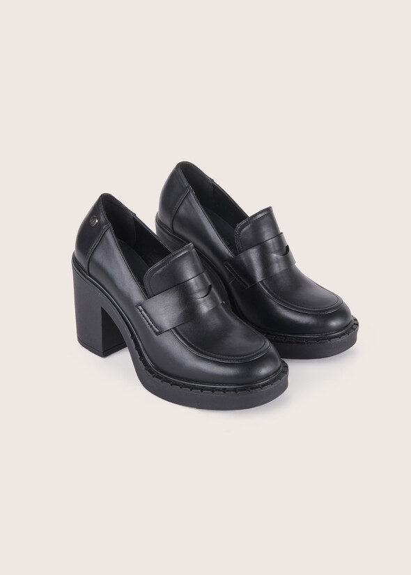 Mocassino Shel in ecopelle NERO Donna null