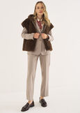 Gilet Gerwin in ecopelo MARRONE FANGO Donna immagine n. 5