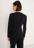 T-shirt Saffye con decorazioni gioiello NERO BLACK Donna immagine n. 3