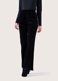 Victoria velvet trousers NERO BLACK Woman image number 3
