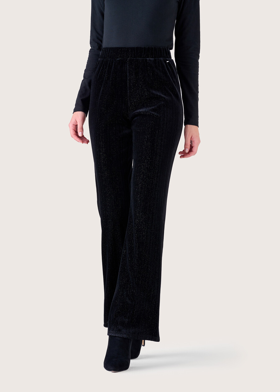 Pantalone Victoria in velluto NERO BLACK Donna , immagine n. 3