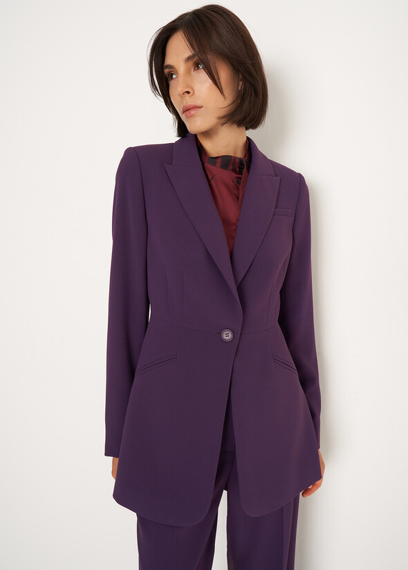 Ghil single-breasted jacket Studio VIOLA PRUGNA Woman null