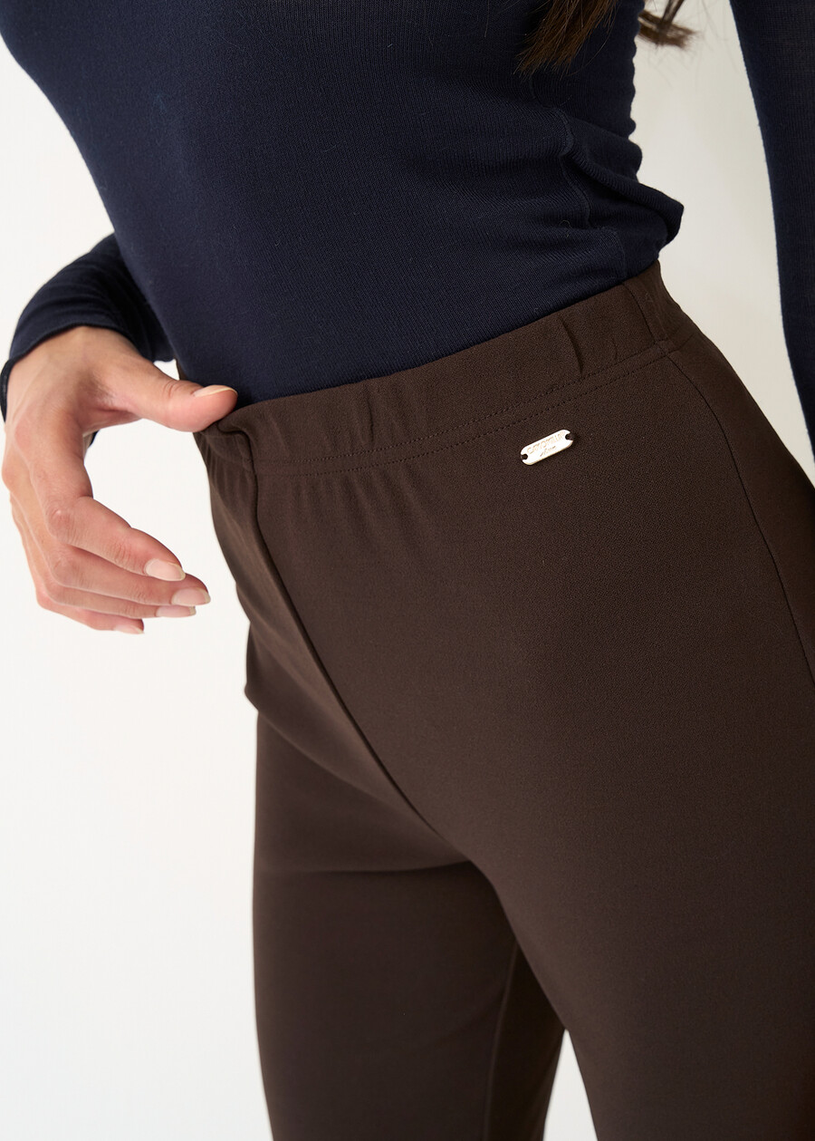 Pantaloni Victoria a zampa ROSSO BORDEAUXVERDE GARDENMARRONENERO Donna , immagine n. 4