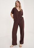 Pantaloni Pencil Vita Alta MARRONE JAVA Donna immagine n. 1