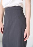 Gonna Gioia a tubino in lana GRIGIO GREY Donna immagine n. 4