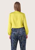 Blusa Colombe in satin VERDE NEON Donna immagine n. 3