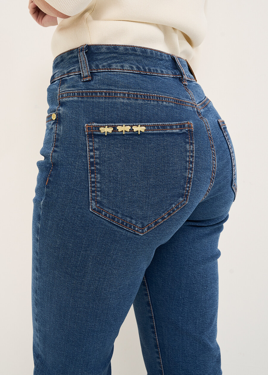 Jeans Cindy flare con spacco DENIM MEDIUM DENIM Donna , immagine n. 5