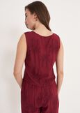 Tosca 100% Viscose Embroidered Top

 BIANCO WHITEROSSO BORDEAUX Woman image number 3