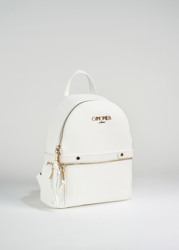 Breda eco-leather backpack BIANCO WHITE Woman null
