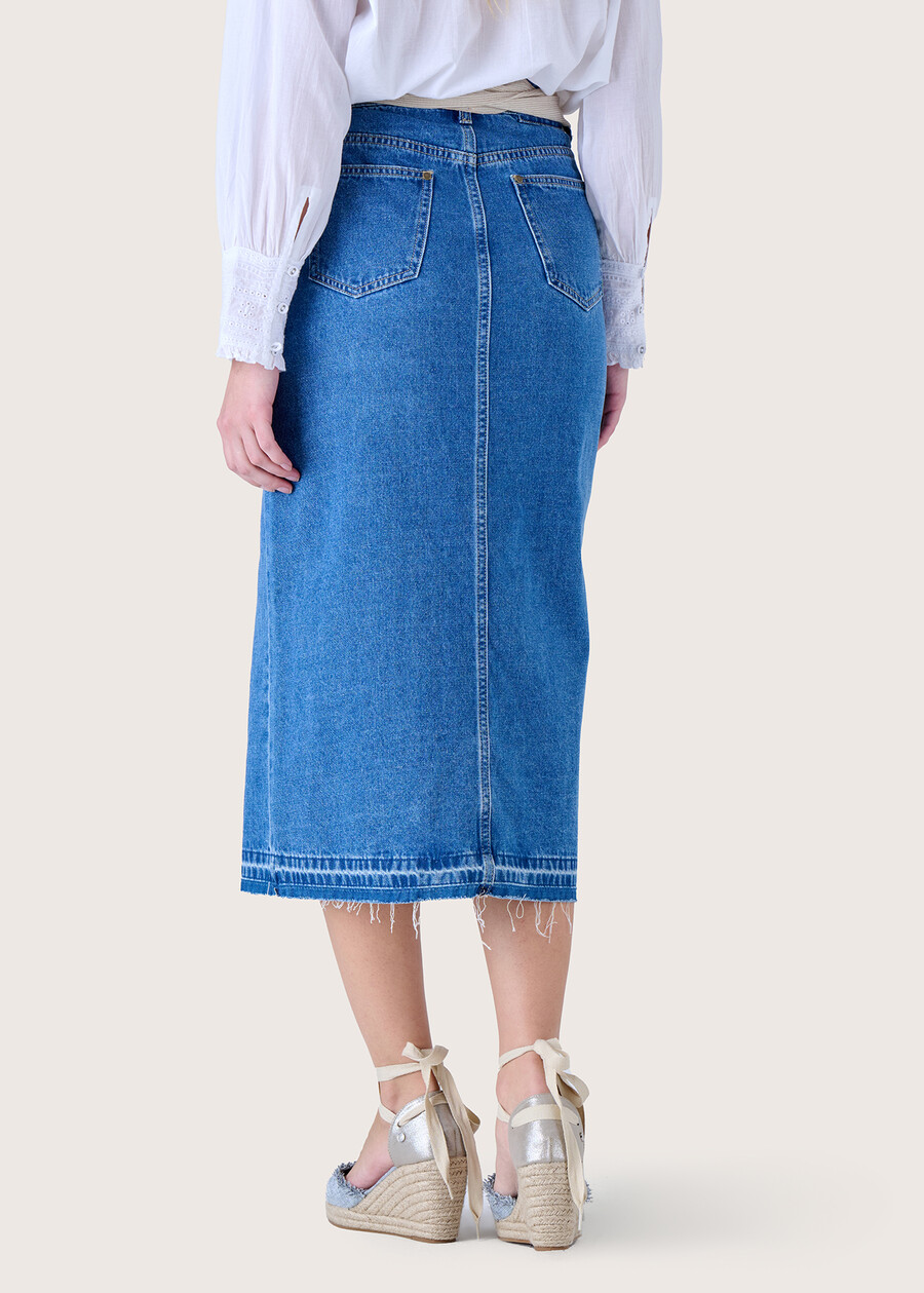 Gilroy cotton denim skirt DENIM Woman , image number 5