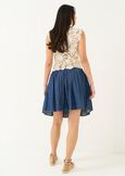 Gonna corta Galy in chambray DENIM Donna immagine n. 3