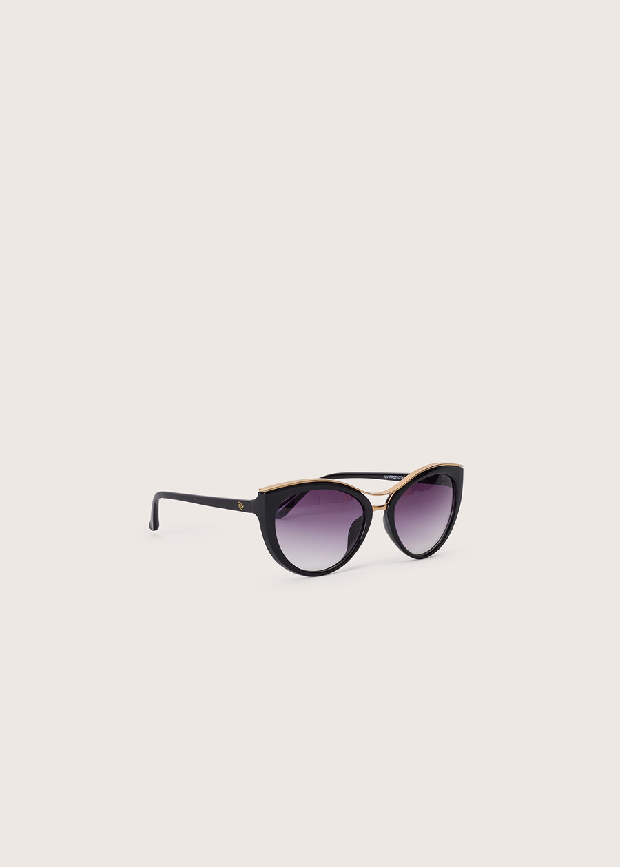 Cat-eye sunglasses MARRONE CACAONERO BLACK Woman , image number 3