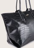 Bally eco-leather shopping bag NEROMARRONE CASTAGNA Woman image number 2