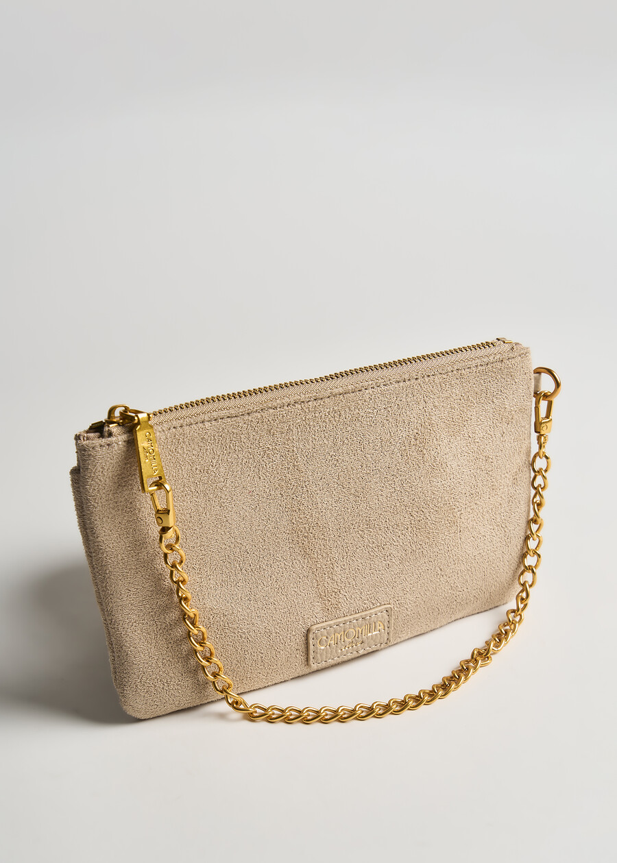 Pochette Tonga dettaglio catena BEIGE Donna , immagine n. 1