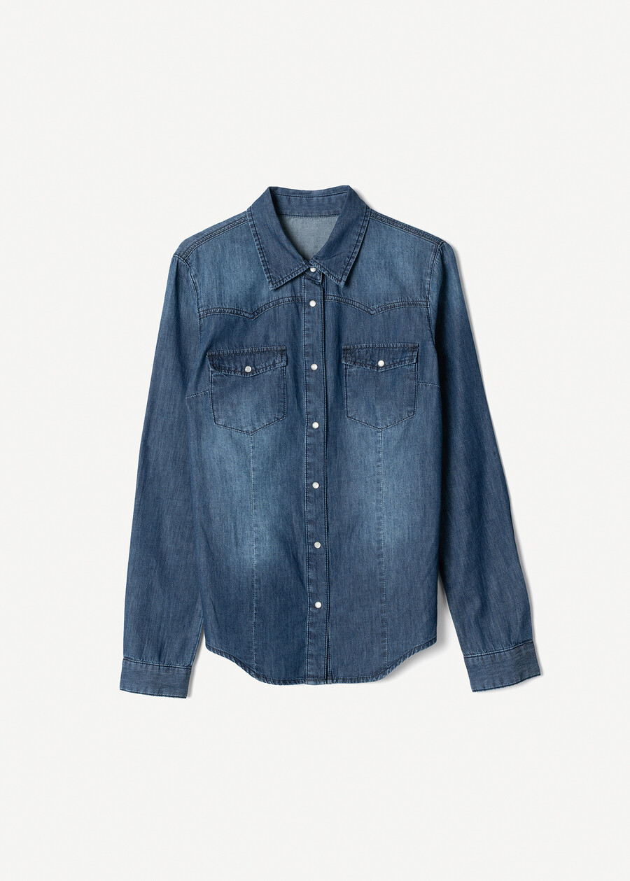 Cristina denim shirt DENIM Woman , image number 5