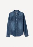 Cristina denim shirt DENIM Woman image number 5