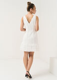 Amy tailored dress with feathers BIANCO WHITE Woman image number 5