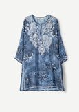 Blusa Carillon a fantasia BLU Donna immagine n. 5