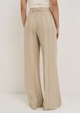 Paky linen blend trousers MARRONEMABKS Woman image number 6