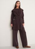 Cardigan Clotilde con collo a scialle MARRONE CAFFEGRIGIO PERLA Donna immagine n. 5