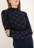 Maglia Molley con rombi di strass GRIGIO GREYBLU Donna immagine n. 2