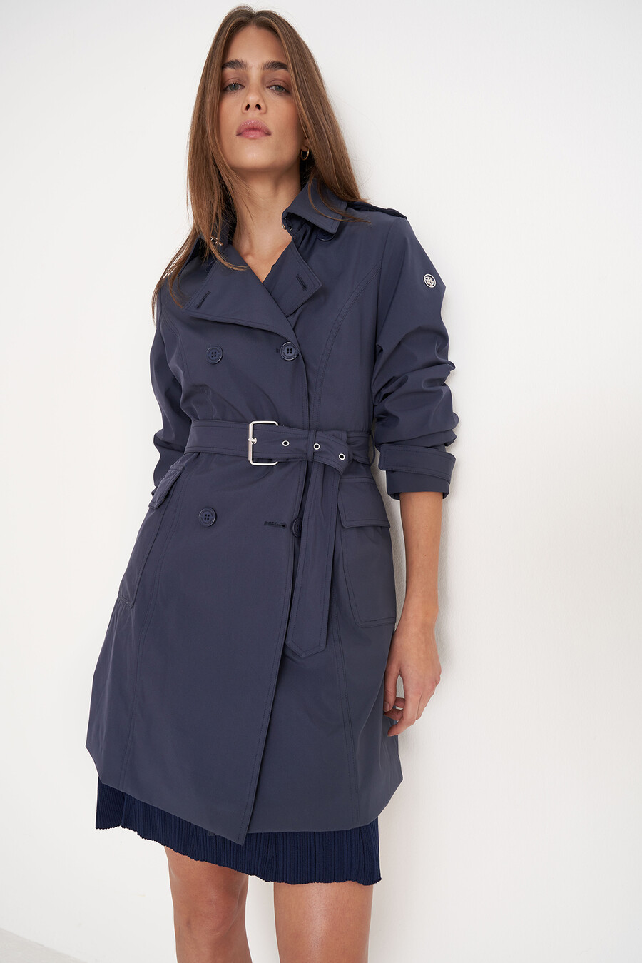 Trench Taira in nylon BLU AVIONBEIGE Donna , immagine n. 2