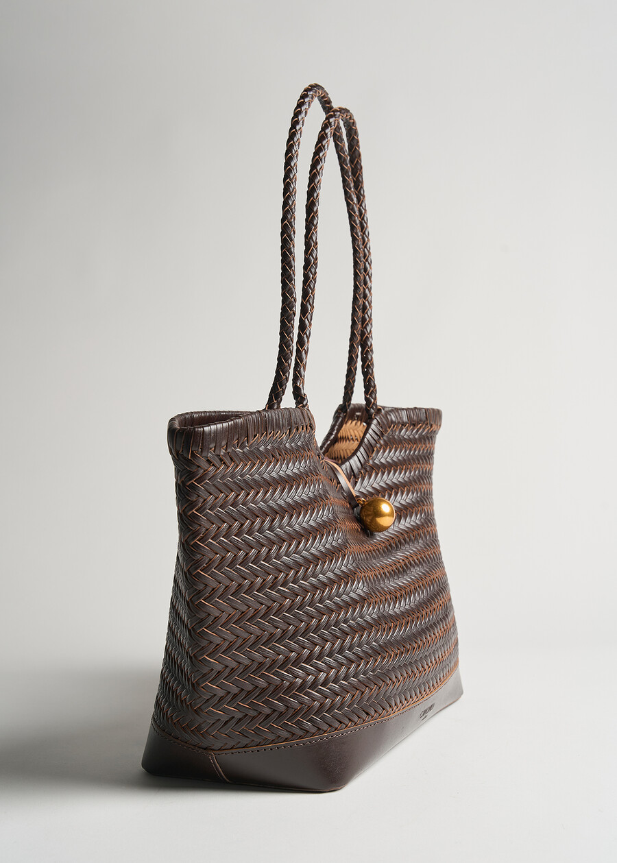 Brilyn Laboratory shopping bag MARRONE Woman , image number 4