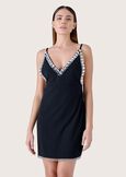 Aesse dress with crystals NERO BLACK Woman image number 2