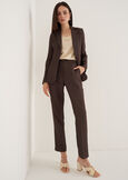 Alice-E linen e viscose trousers BLUMARRONE JAVABIANCO WHITEBLUE TURCHESE Woman image number 2