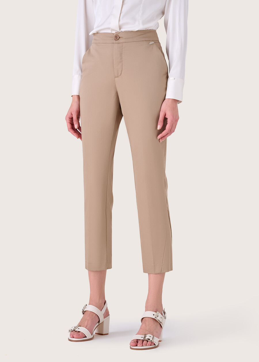 Pantalone Perseo con filetto BEIGEBIANCONERO Donna , immagine n. 2