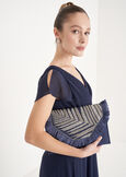Besa Jute Clutch BLU AVION Woman image number 1