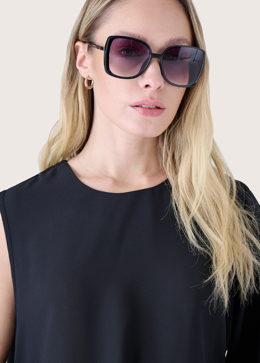 Squared sunglasses MARRONE CACAONERO BLACK Woman , image number 1