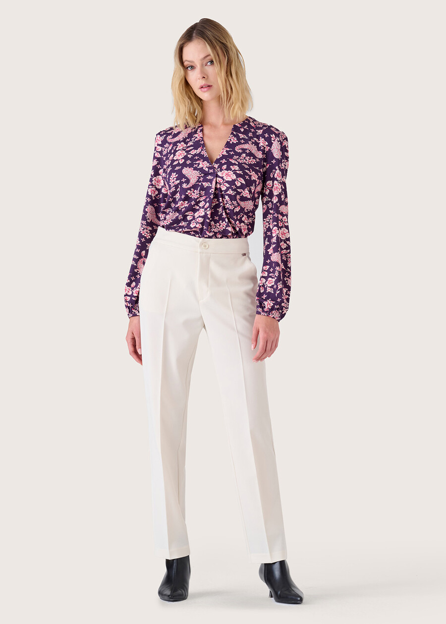 Pantalone Alice in tessuto tecnico NERO BLACKBEIGE GESSOBLU Donna , immagine n. 3