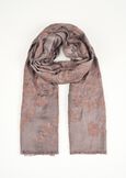 Sciarpa Scarlett 100% viscosa MARRONE FANGOBIANCO BURRO Donna immagine n. 1