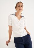 Murena cardigan-model jersey BIANCO WHITE Woman image number 1