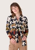 Siria houndstooth jersey BEIGE LANA Woman image number 1