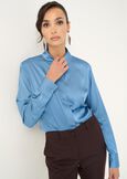 Camicia Alessia in satin MARRONEVERDE GARDENAZZURO AZZURRO Donna immagine n. 1